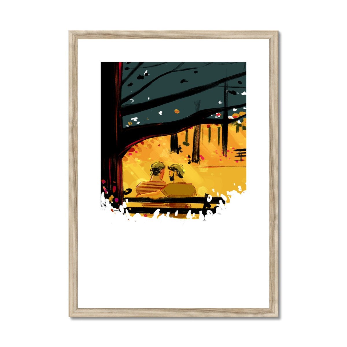 Falling Framed & Mounted Print - Ego Rodriguez Shop