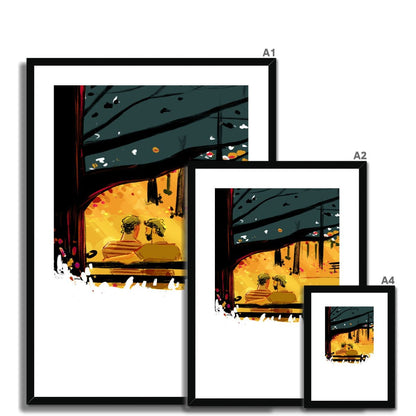 Falling Framed & Mounted Print - Ego Rodriguez Shop