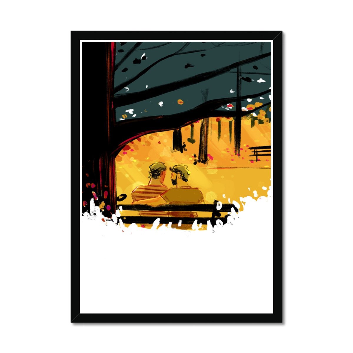 Falling Framed Print - Ego Rodriguez Shop