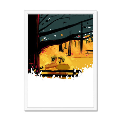 Falling Framed Print - Ego Rodriguez Shop