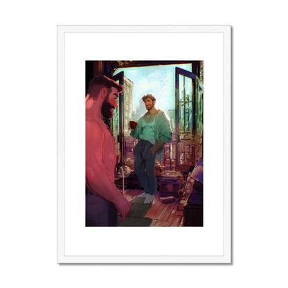 Fresh Coffee Framed & Mounted Print - Ego Rodriguez Shop