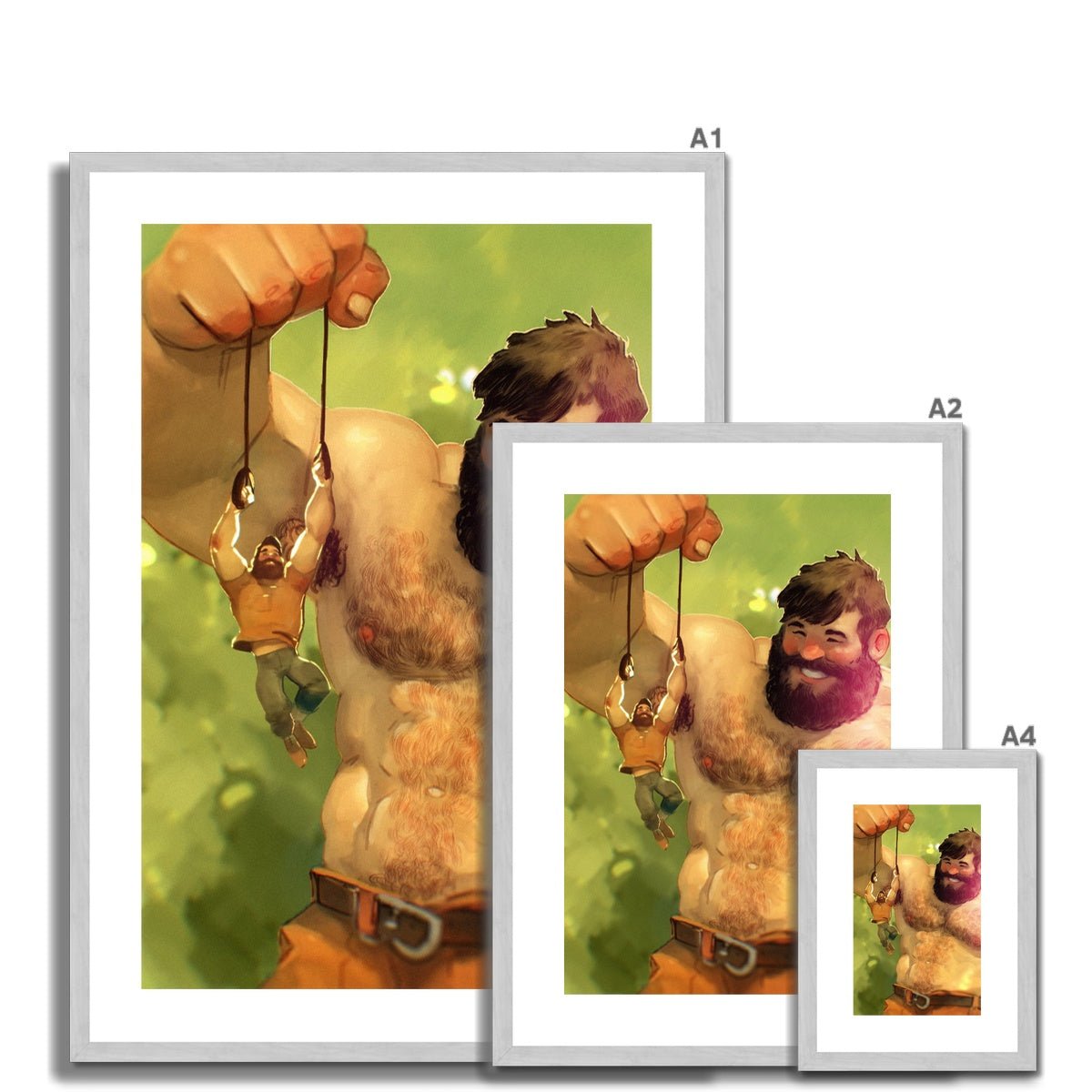 Gargantuan Antique Framed & Mounted Print - Ego Rodriguez Shop