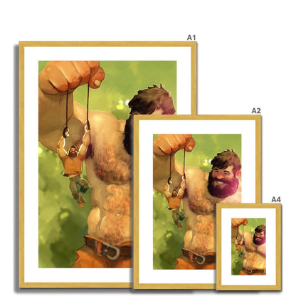 Gargantuan Antique Framed & Mounted Print - Ego Rodriguez Shop