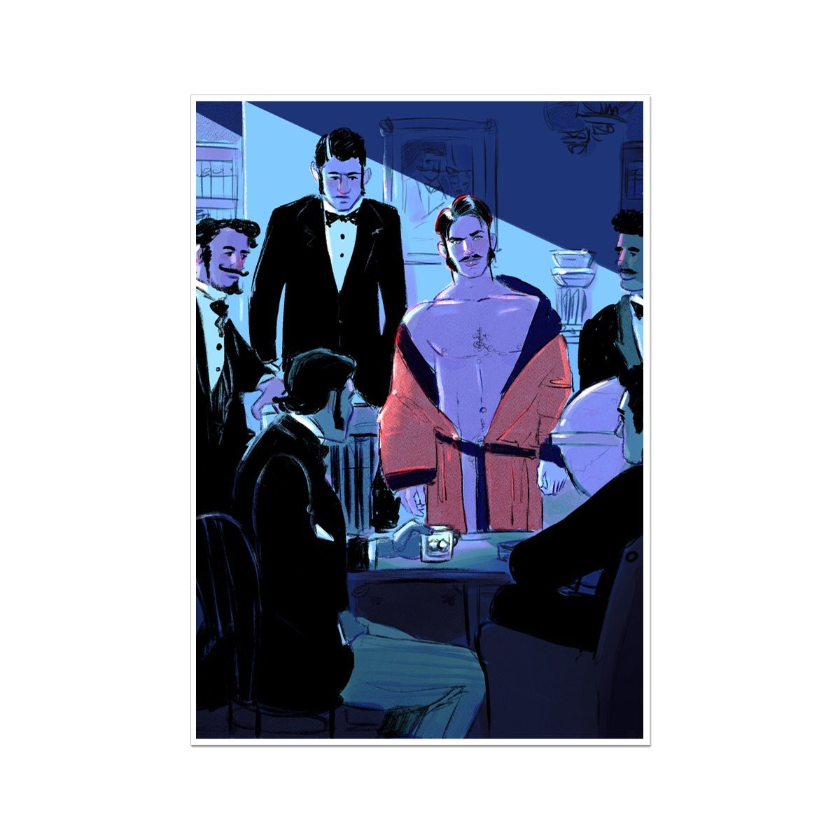 Gentlemen Club Fine Art Print - Ego Rodriguez Shop