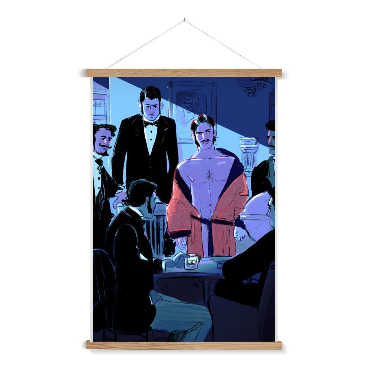 Gentlemen Club Fine Art Print with Hanger - Ego Rodriguez Shop