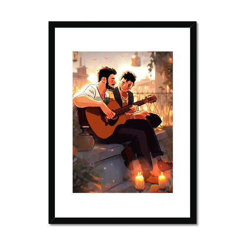 Guitar Framed & Mounted Print - Ego Rodriguez Shop