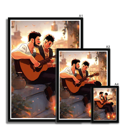 Guitar Framed Print - Ego Rodriguez Shop