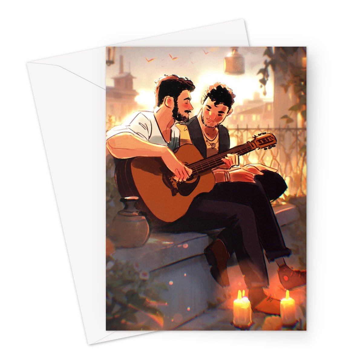 Guitar Greeting Card - Ego Rodriguez Shop