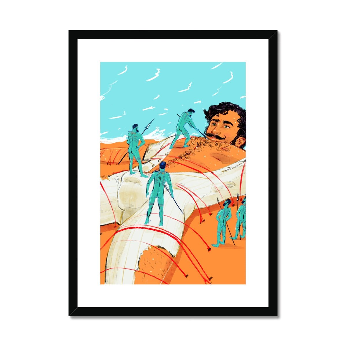 Gulliver Framed & Mounted Print - Ego Rodriguez Shop