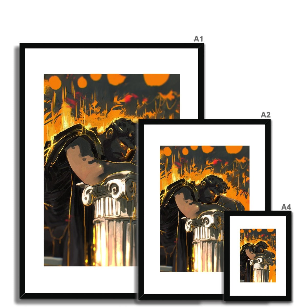 Hade's Sorrow Framed & Mounted Print - Ego Rodriguez Shop