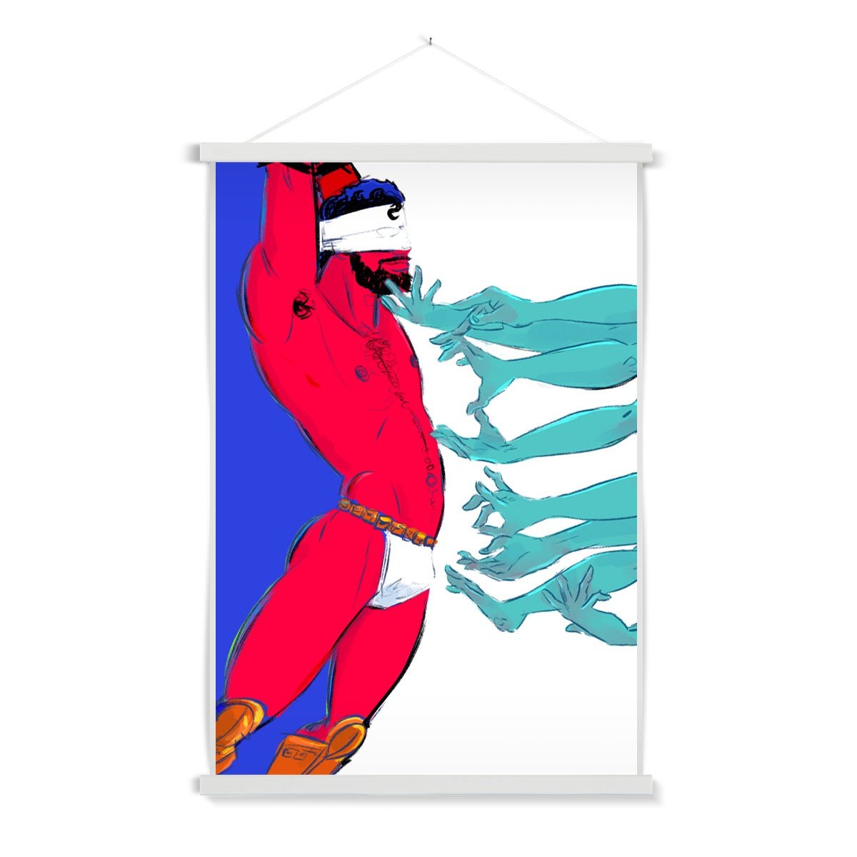 Hecatoncheires Fine Art Print with Hanger - Ego Rodriguez Shop