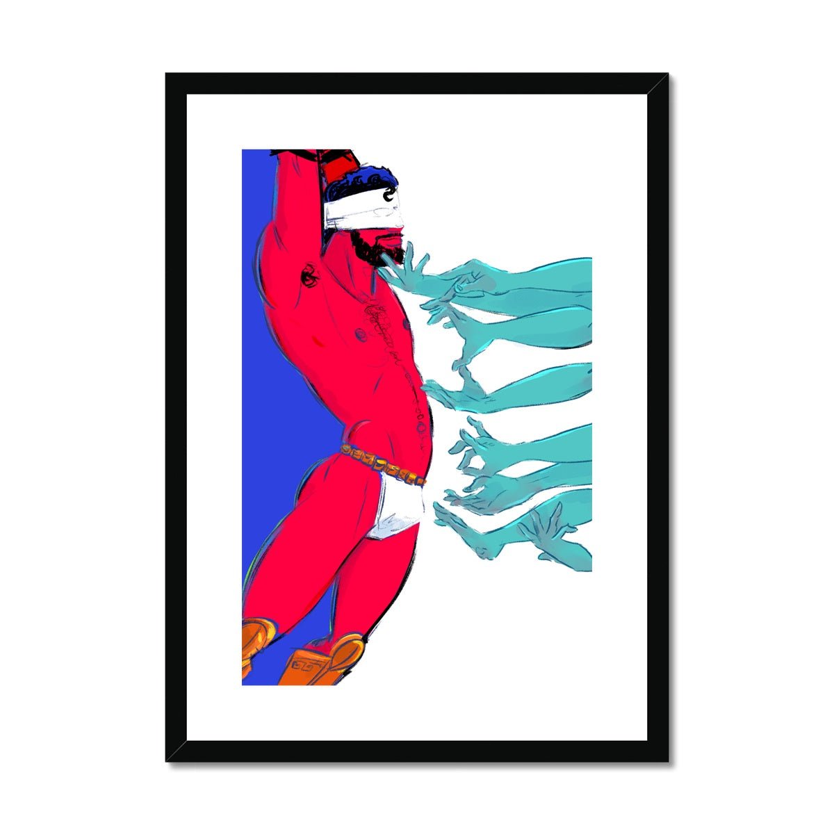 Hecatoncheires Framed & Mounted Print - Ego Rodriguez Shop