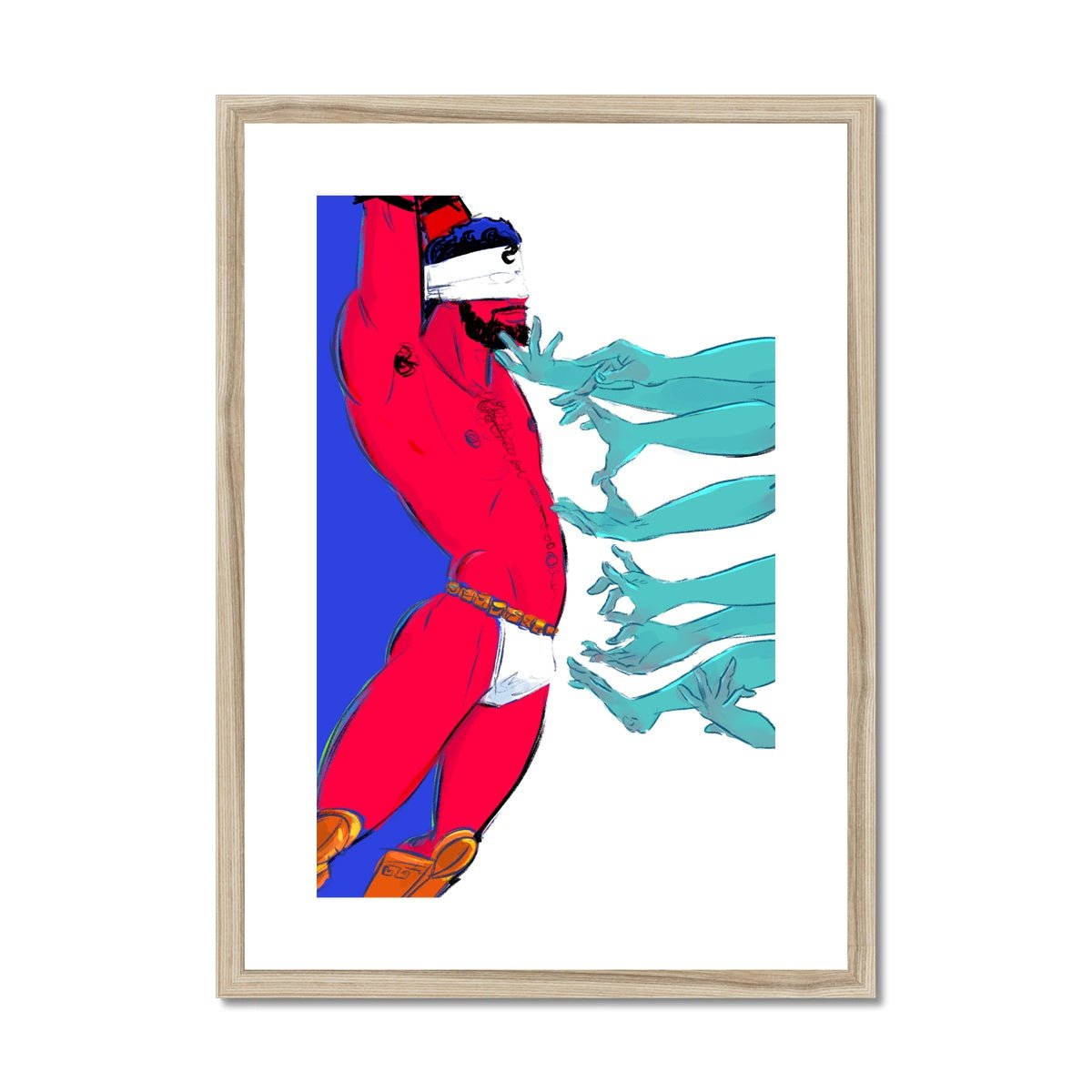 Hecatoncheires Framed & Mounted Print - Ego Rodriguez Shop