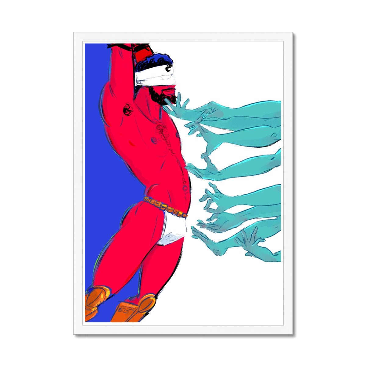 Hecatoncheires Framed Print - Ego Rodriguez Shop