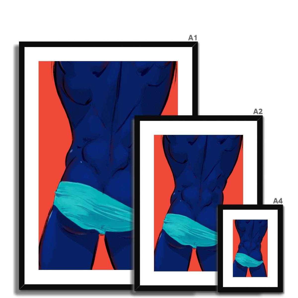 Hourglass Framed & Mounted Print - Ego Rodriguez Shop