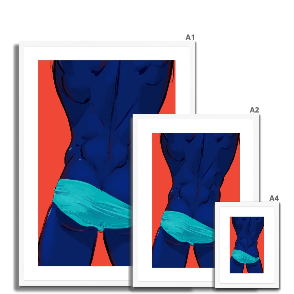 Hourglass Framed & Mounted Print - Ego Rodriguez Shop