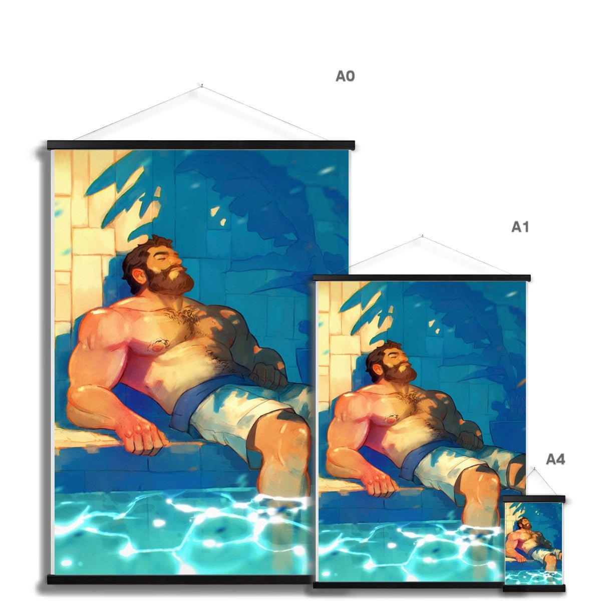 Indigo Fine Art Print with Hanger - Ego Rodriguez Shop