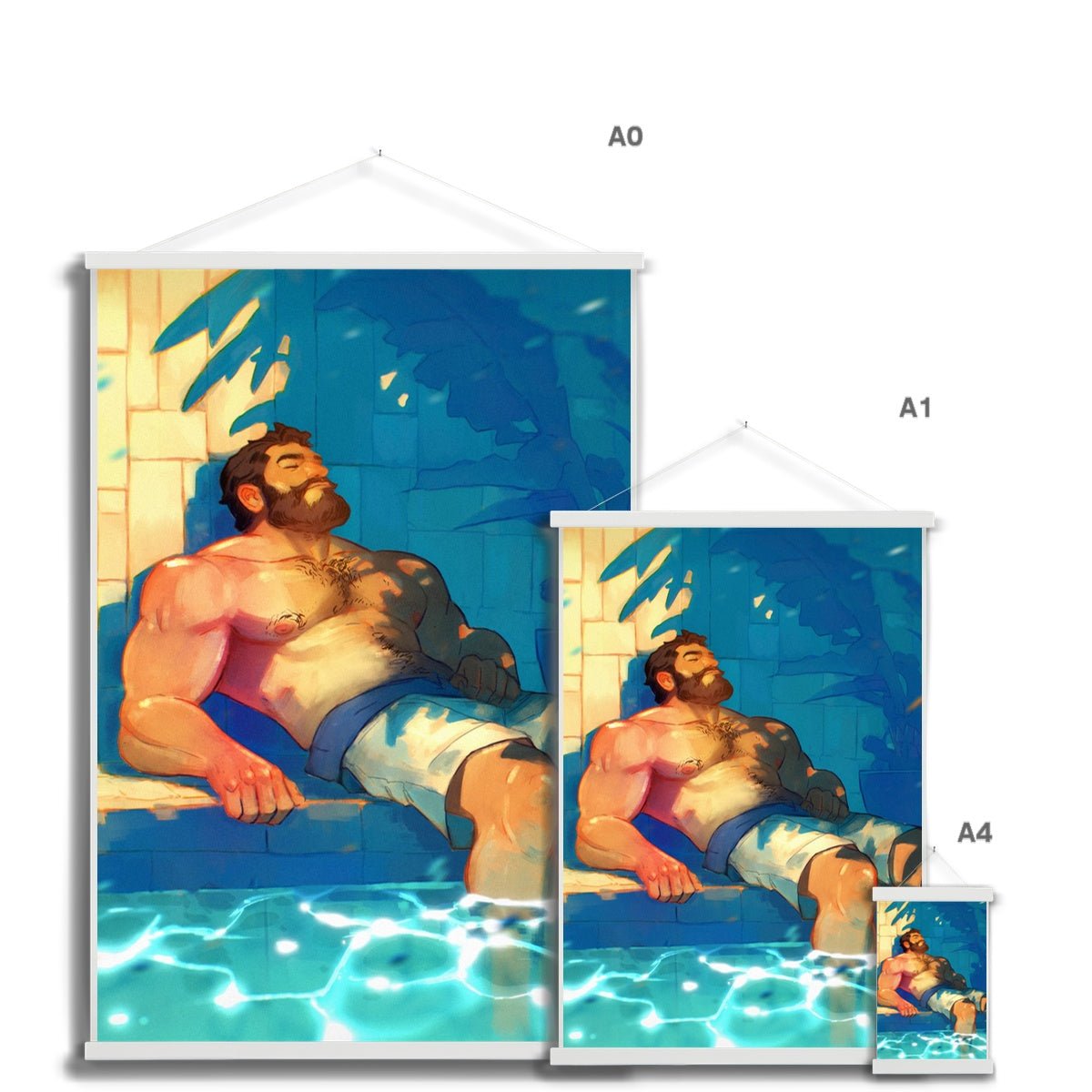 Indigo Fine Art Print with Hanger - Ego Rodriguez Shop