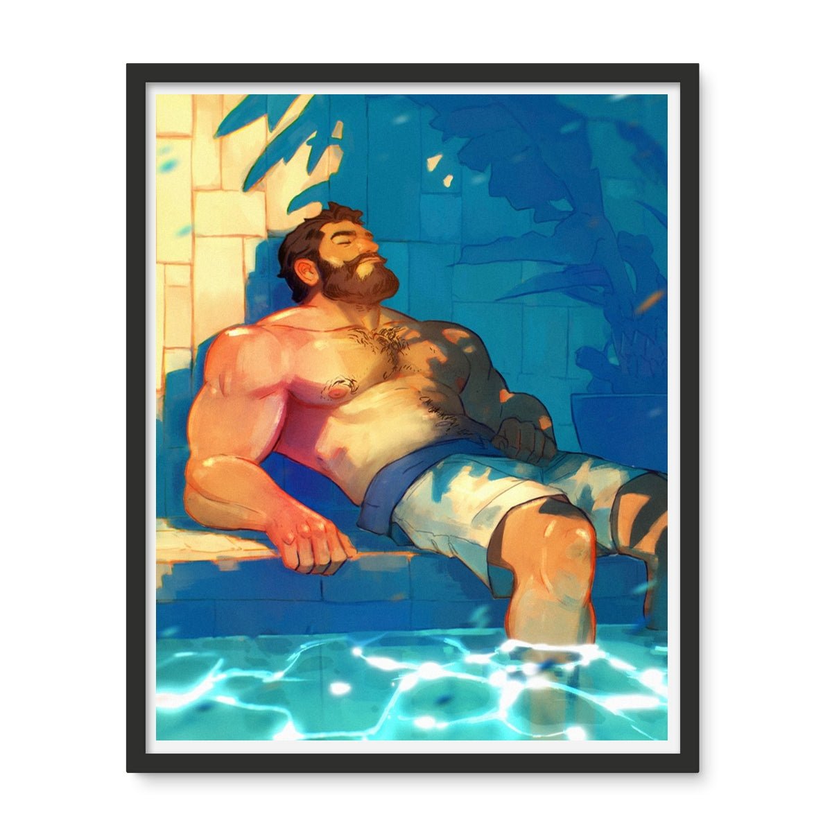 Indigo Framed Photo Tile - Ego Rodriguez Shop