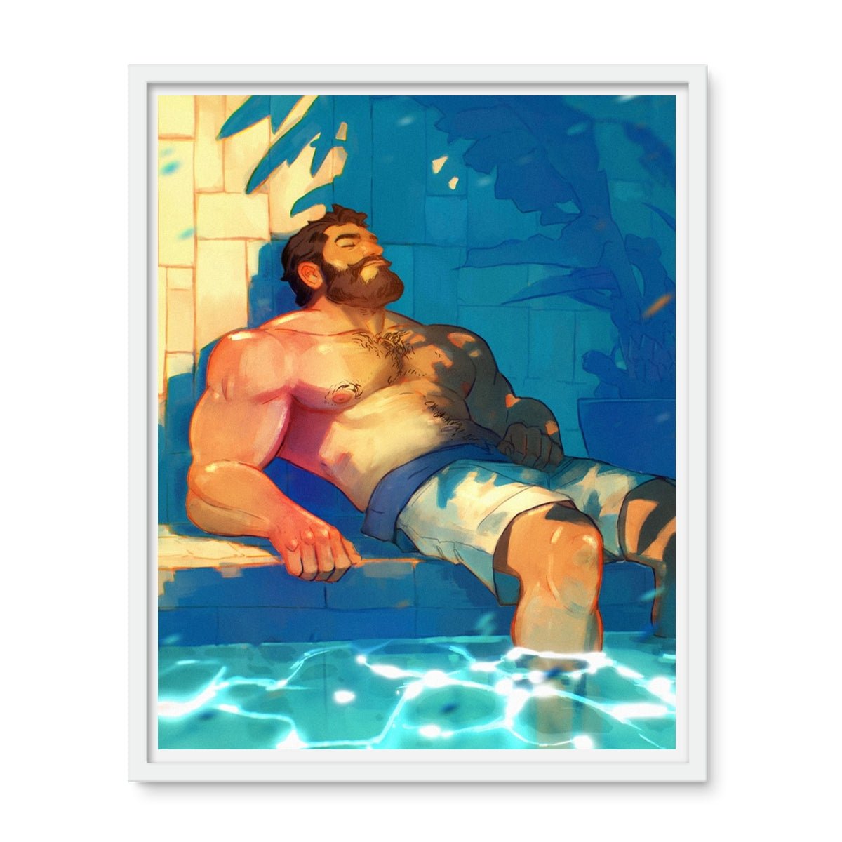 Indigo Framed Photo Tile - Ego Rodriguez Shop