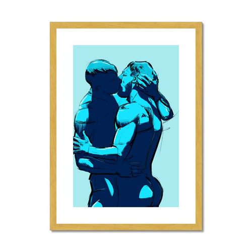 Keep Kissing Antique Framed & Mounted Print - Ego Rodriguez Shop