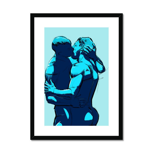 Keep Kissing Framed & Mounted Print - Ego Rodriguez Shop