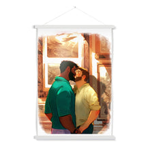 Load image into Gallery viewer, Kiss at the Museum Fine Art Print with Hanger - Ego Rodriguez Shop
