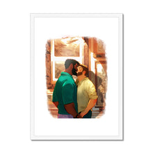 Load image into Gallery viewer, Kiss at the Museum Framed &amp; Mounted Print - Ego Rodriguez Shop
