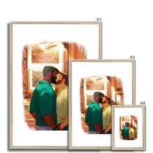 Load image into Gallery viewer, Kiss at the Museum Framed &amp; Mounted Print - Ego Rodriguez Shop
