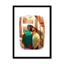 Load image into Gallery viewer, Kiss at the Museum Framed &amp; Mounted Print - Ego Rodriguez Shop
