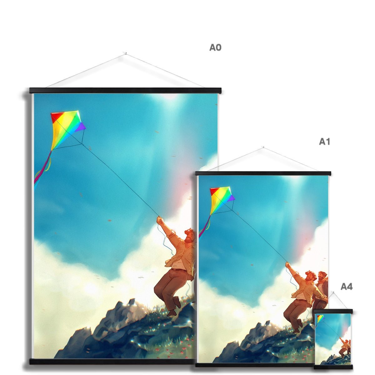 Kite Fine Art Print with Hanger - Ego Rodriguez Shop