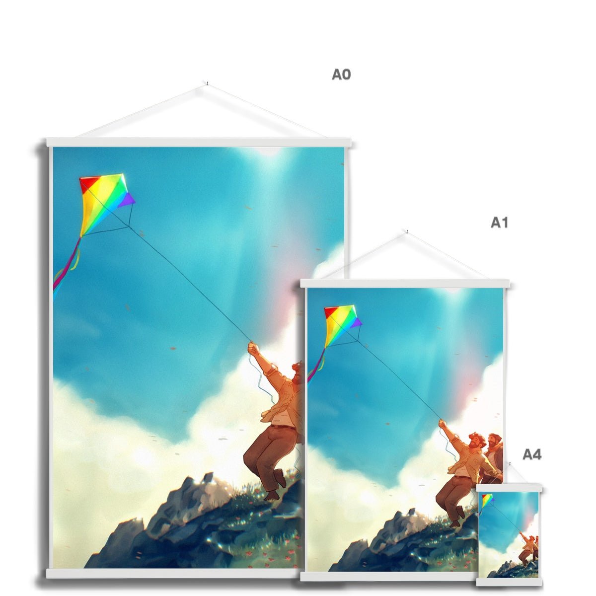 Kite Fine Art Print with Hanger - Ego Rodriguez Shop