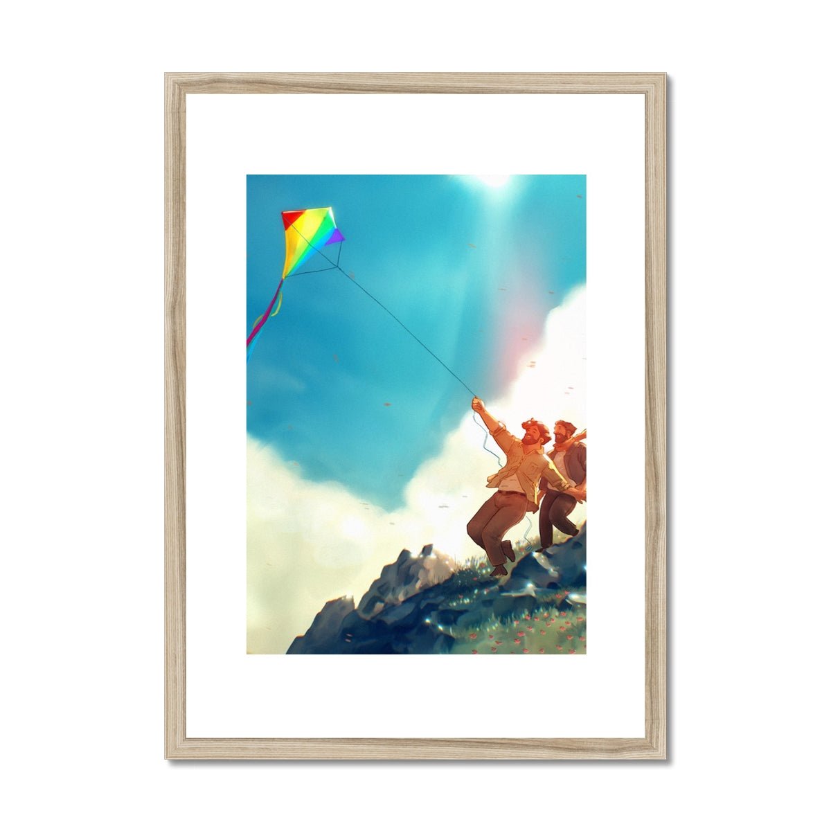 Kite Framed & Mounted Print - Ego Rodriguez Shop