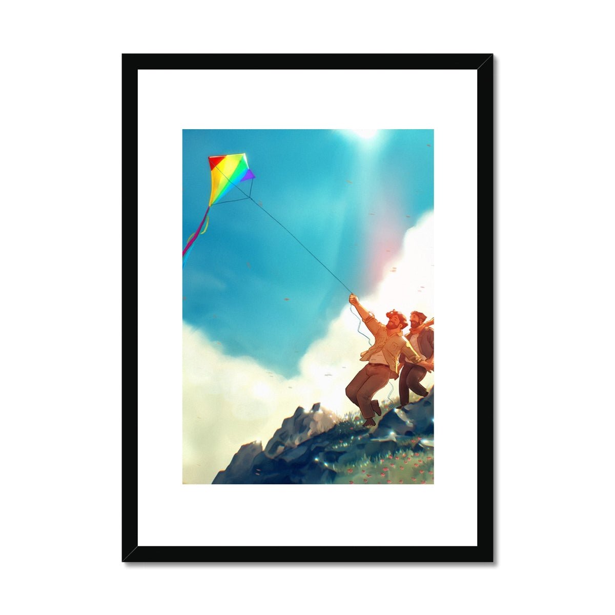 Kite Framed & Mounted Print - Ego Rodriguez Shop