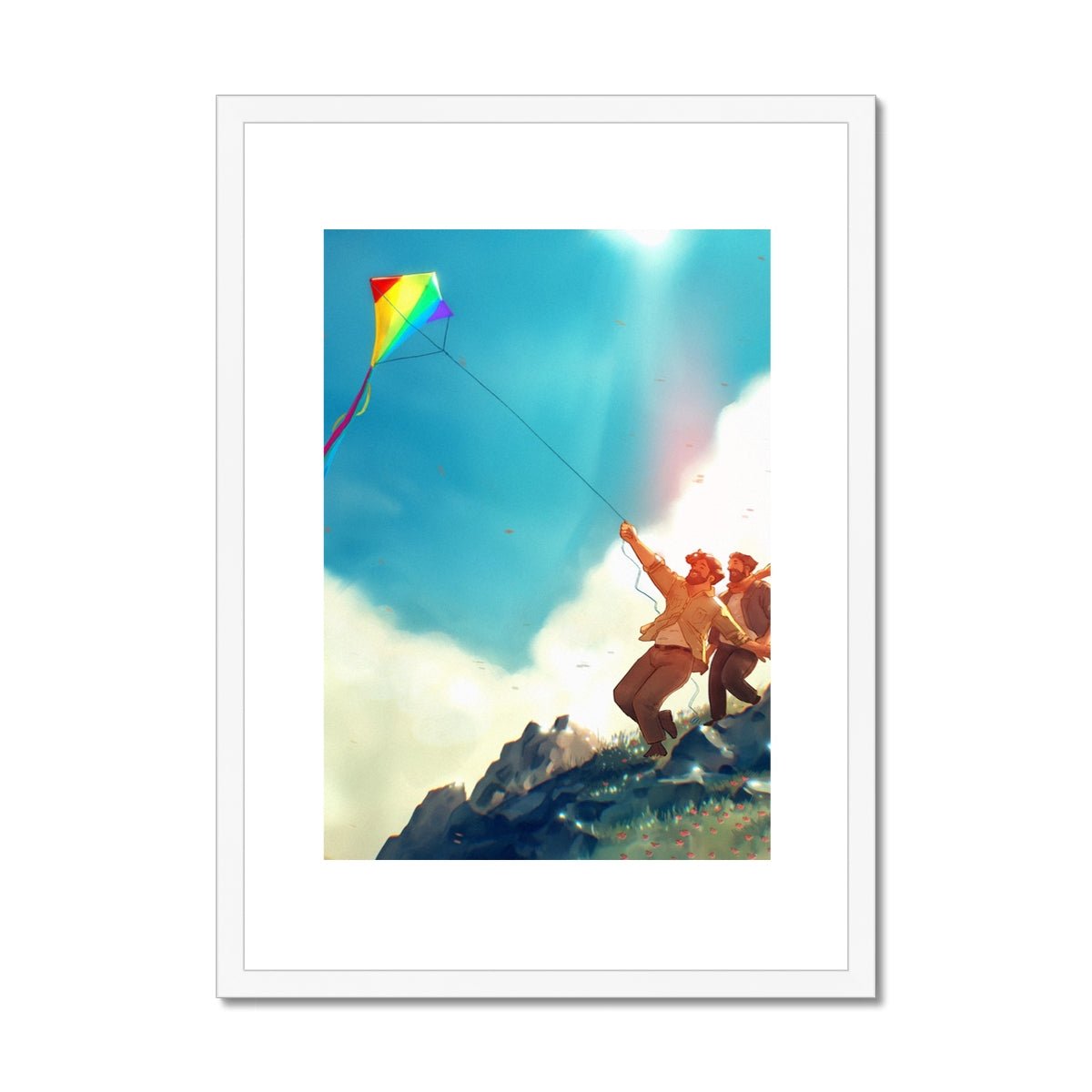 Kite Framed & Mounted Print - Ego Rodriguez Shop