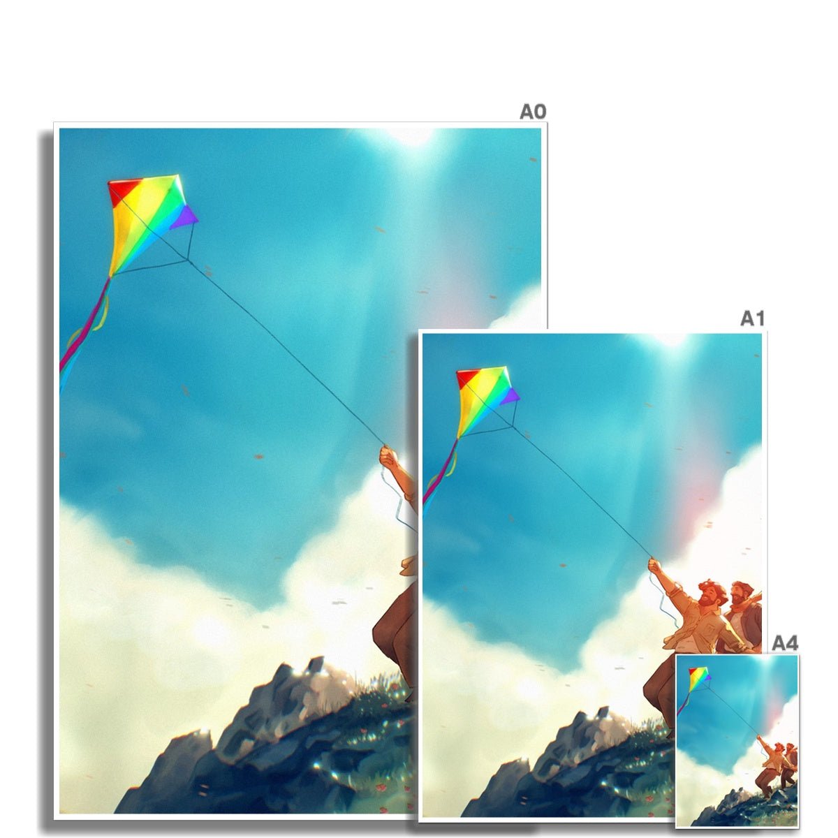 Kite Wall Art Poster - Ego Rodriguez Shop