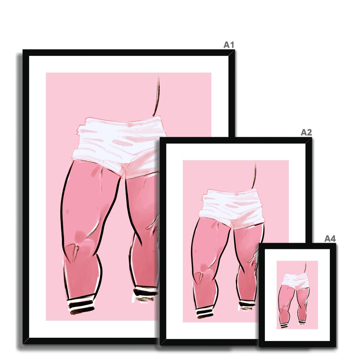 Legs Framed & Mounted Print - Ego Rodriguez Shop