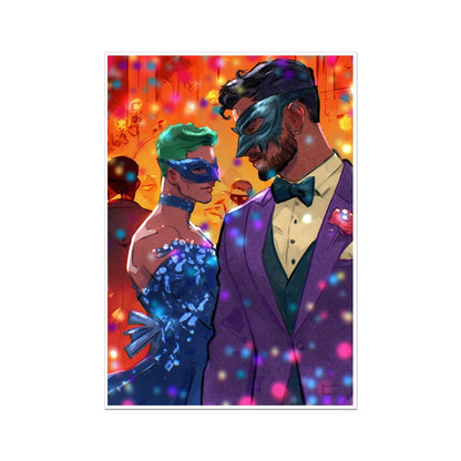 Masquerade Wall Art Poster - Ego Rodriguez Shop