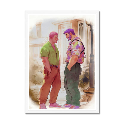 Meet Framed Print - Ego Rodriguez Shop