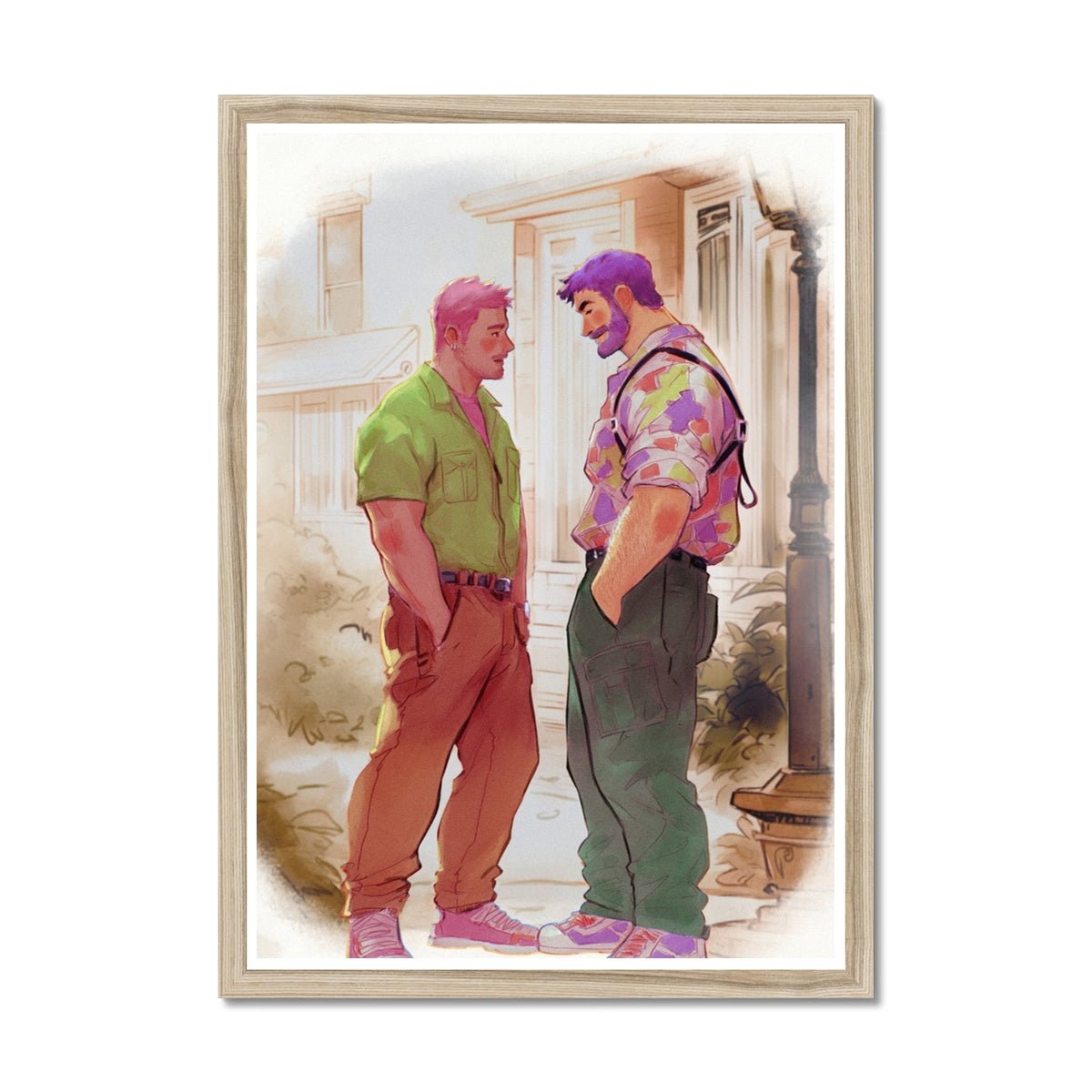 Meet Framed Print - Ego Rodriguez Shop