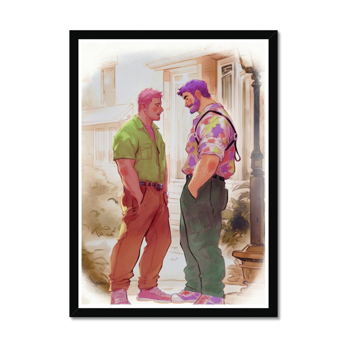 Meet Framed Print - Ego Rodriguez Shop