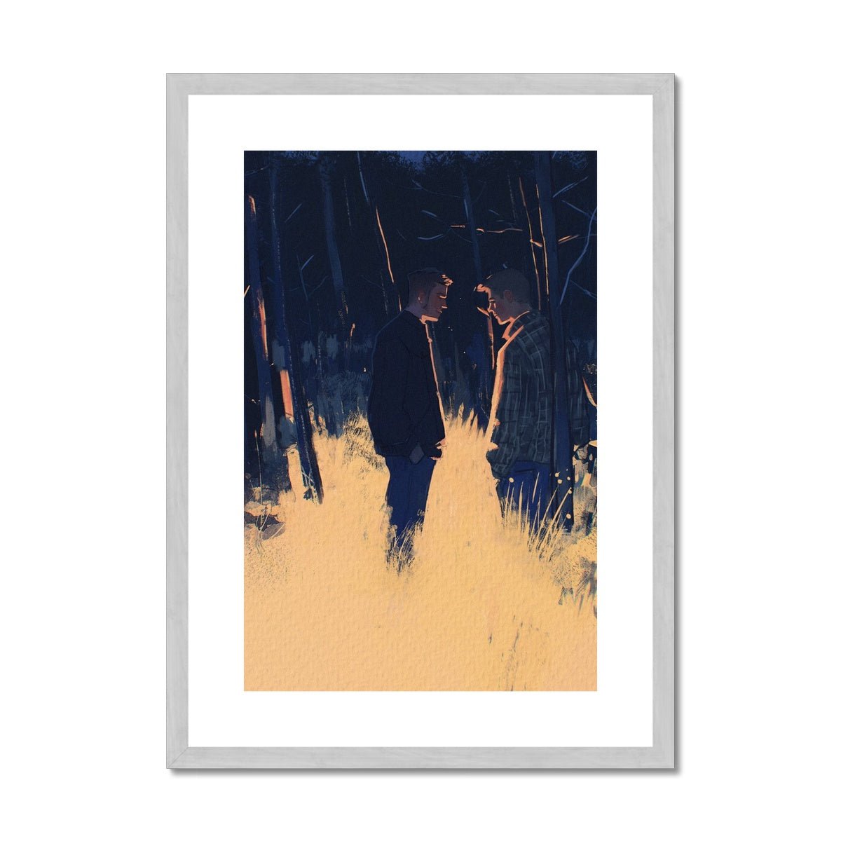 Meet Me in the Woods Antique Framed & Mounted Print - Ego Rodriguez Shop