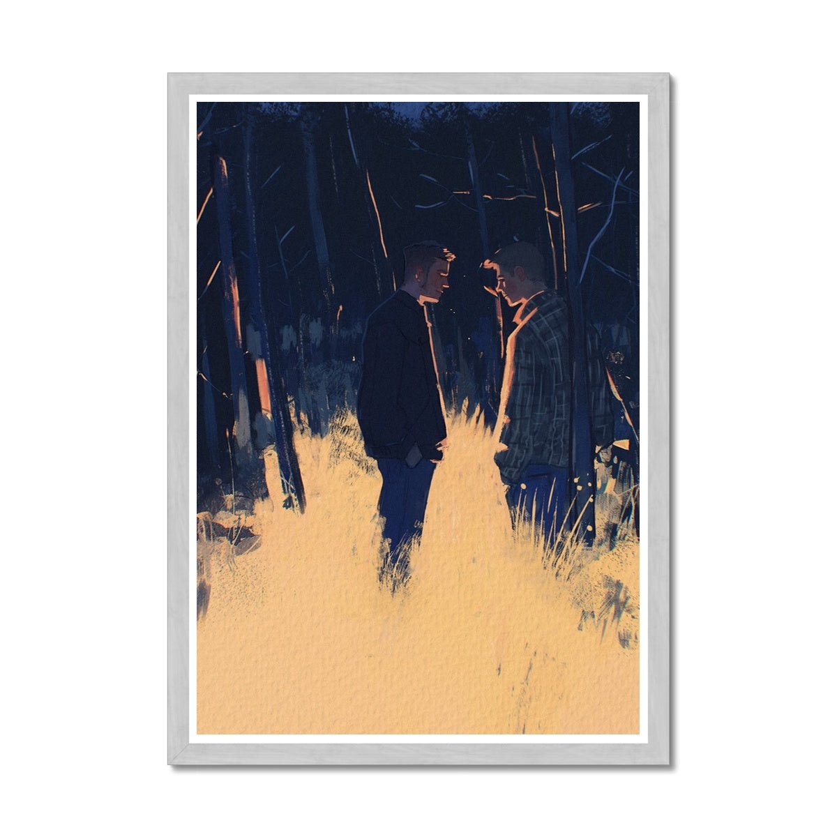 Meet Me in the Woods Antique Framed Print - Ego Rodriguez Shop
