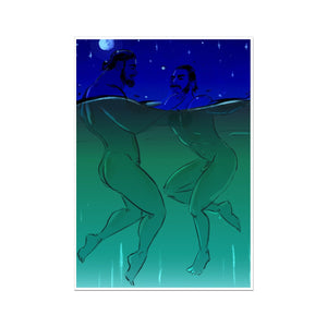 Night Dip Wall Art Poster - Ego Rodriguez Shop