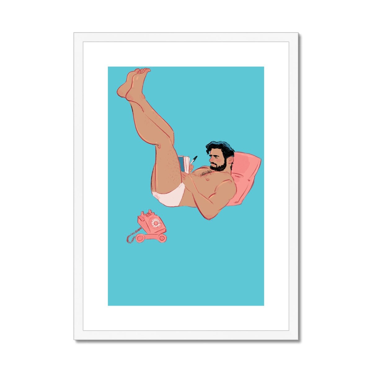 Not Today Framed & Mounted Print - Ego Rodriguez Shop