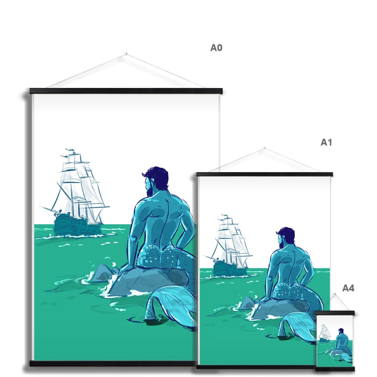 Ocean Fine Art Print with Hanger - Ego Rodriguez Shop