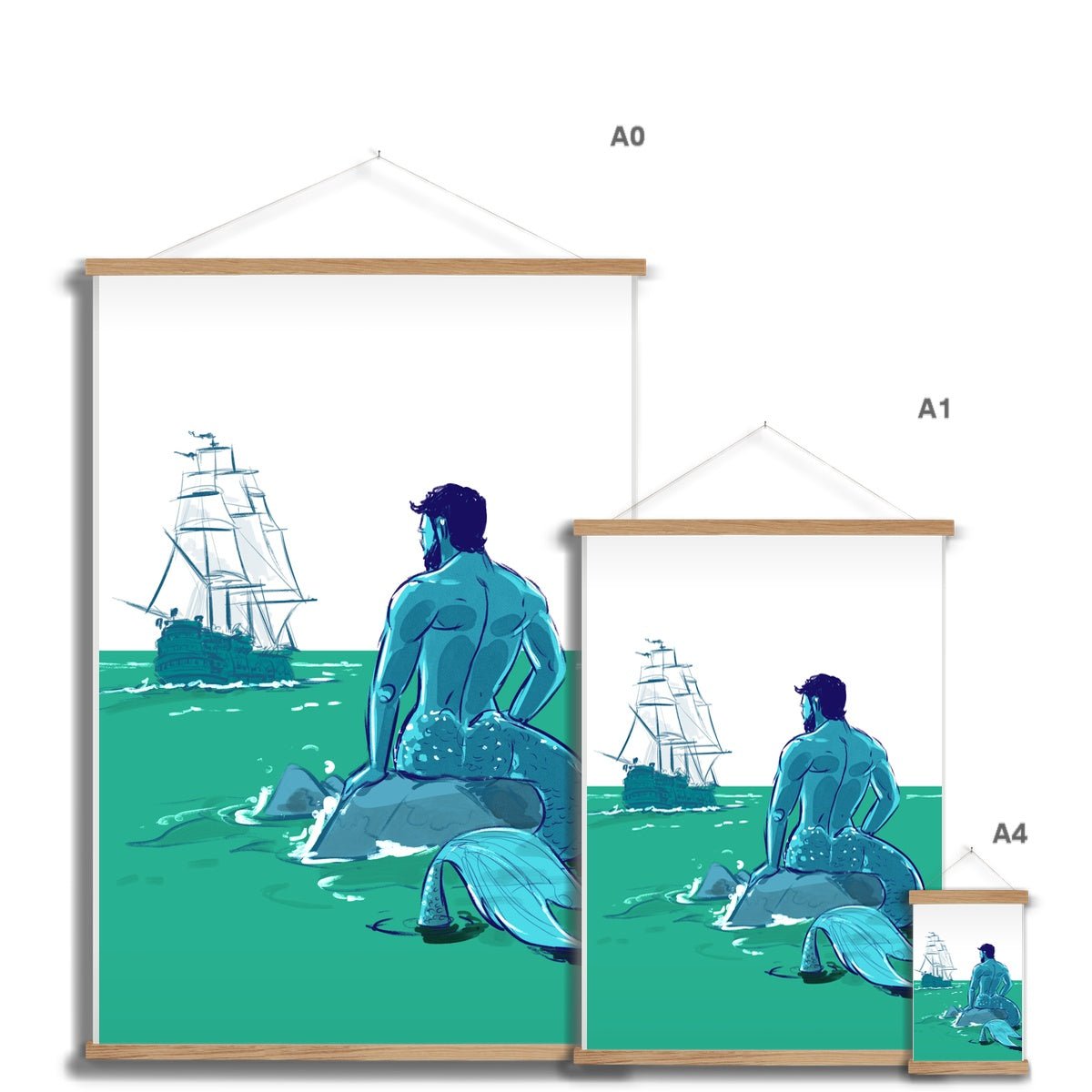 Ocean Fine Art Print with Hanger - Ego Rodriguez Shop