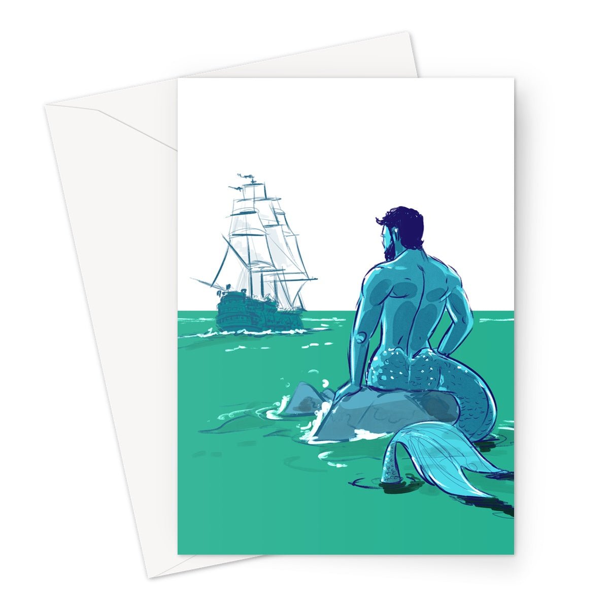 Ocean Greeting Card - Ego Rodriguez Shop