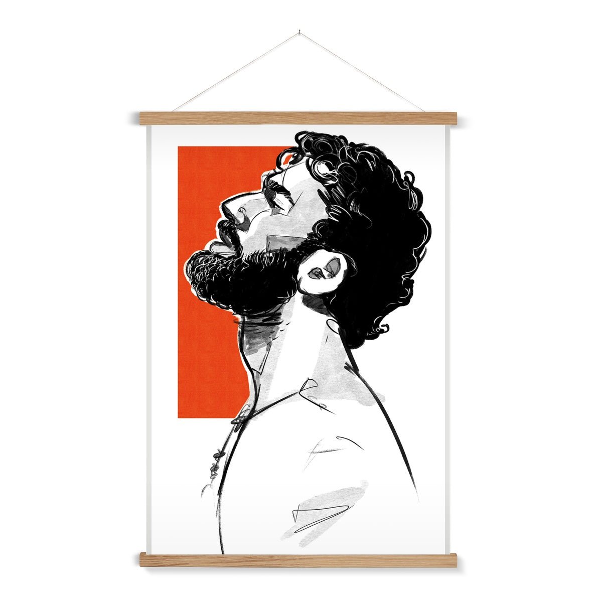 Orange Fine Art Print with Hanger - Ego Rodriguez Shop