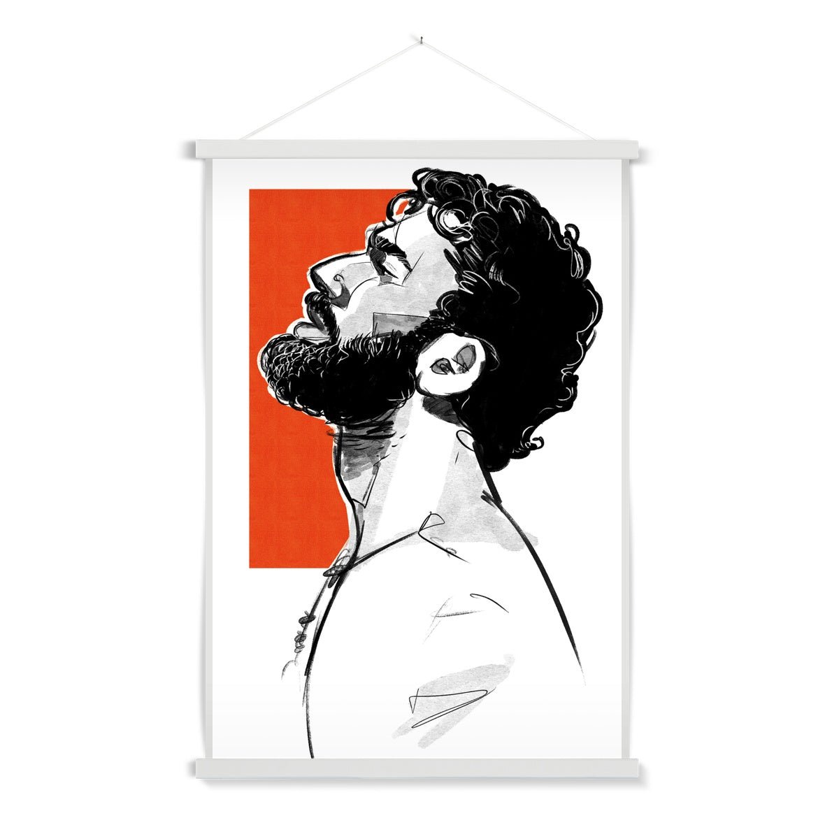 Orange Fine Art Print with Hanger - Ego Rodriguez Shop